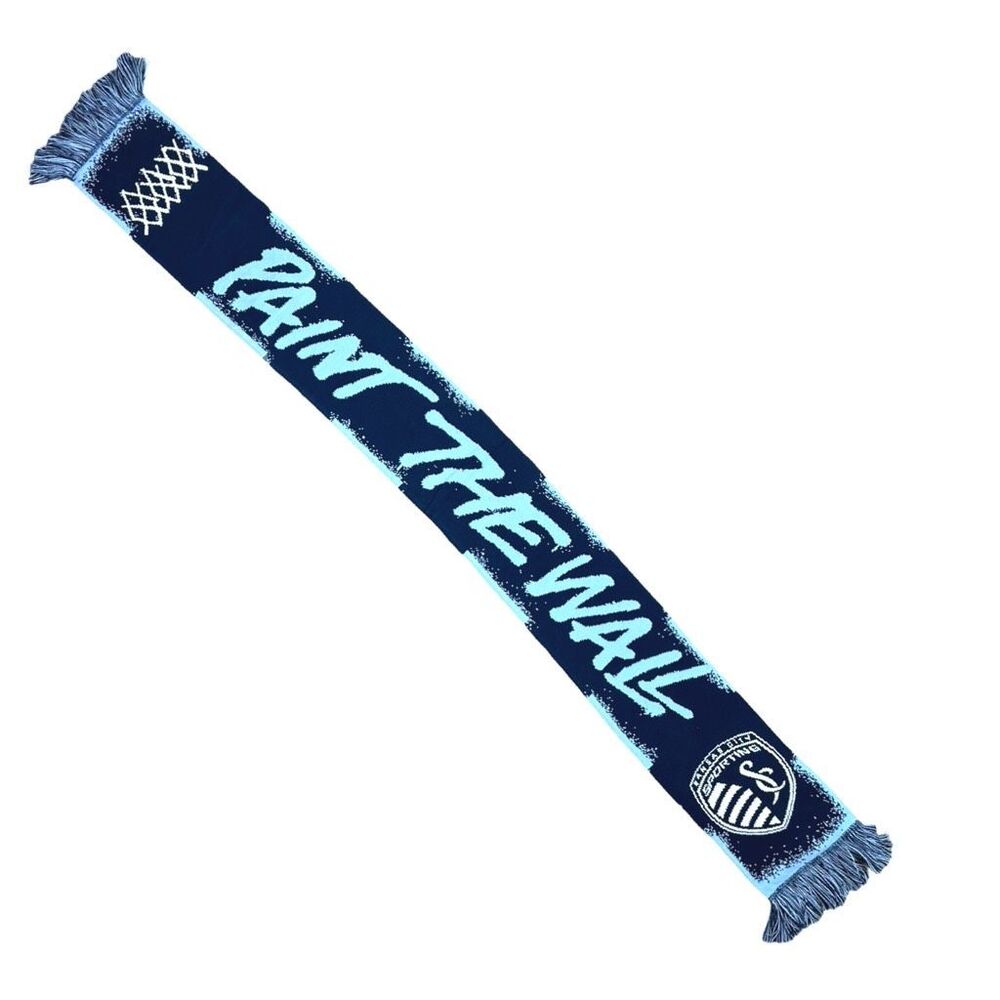 Ruffneck Scarves x MLS Sporting Kansas City SC Paint The Wall Scarf - 60” x 7”